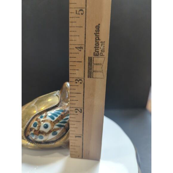 Vintage Tonala Duck Pottery with Brass Body Armour - Picture 9 of 9